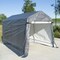Impact Canopy 7 FT x 12 FT  Storage Shed, Steel Pipe 37.5mm, Polyethene Cover, Grey 070018151 - alternate 2